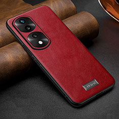 Coque Luxe Cuir Housse Etui LD1 pour Huawei Honor 70 Pro 5G Rouge