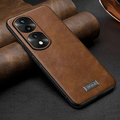 Coque Luxe Cuir Housse Etui LD1 pour Huawei Honor 70 Pro+ Plus 5G Marron