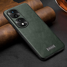 Coque Luxe Cuir Housse Etui LD1 pour Huawei Honor 70 Pro+ Plus 5G Vert