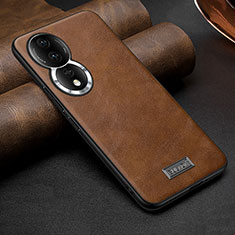 Coque Luxe Cuir Housse Etui LD1 pour Huawei Honor 80 5G Marron