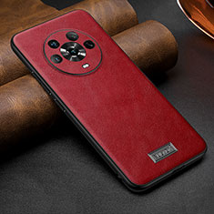 Coque Luxe Cuir Housse Etui LD1 pour Huawei Honor Magic4 5G Rouge