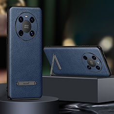 Coque Luxe Cuir Housse Etui LD1 pour Huawei Mate 40 Bleu