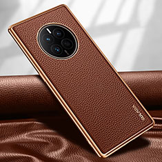 Coque Luxe Cuir Housse Etui LD1 pour Huawei Mate 50 Marron