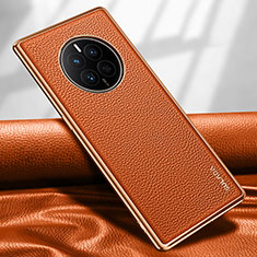 Coque Luxe Cuir Housse Etui LD1 pour Huawei Mate 50 Orange