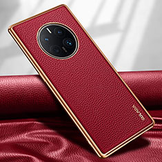 Coque Luxe Cuir Housse Etui LD1 pour Huawei Mate 50 Pro Rouge