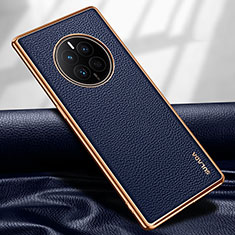 Coque Luxe Cuir Housse Etui LD1 pour Huawei Mate 50E Bleu