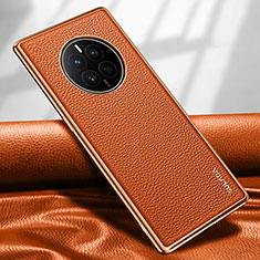 Coque Luxe Cuir Housse Etui LD1 pour Huawei Mate 50E Orange