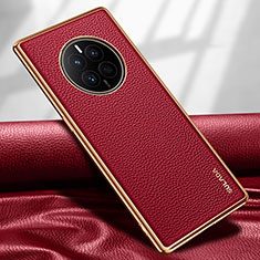 Coque Luxe Cuir Housse Etui LD1 pour Huawei Mate 50E Rouge