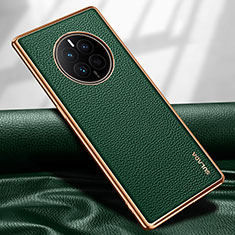 Coque Luxe Cuir Housse Etui LD1 pour Huawei Mate 50E Vert