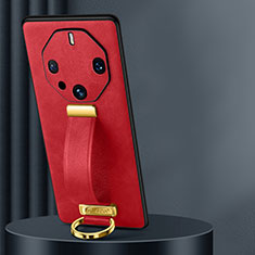 Coque Luxe Cuir Housse Etui LD1 pour Huawei Mate 60 RS Ultimate Rouge