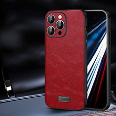 Coque Luxe Cuir Housse Etui LD2 pour Apple iPhone 13 Pro Rouge