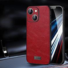 Coque Luxe Cuir Housse Etui LD2 pour Apple iPhone 14 Plus Rouge