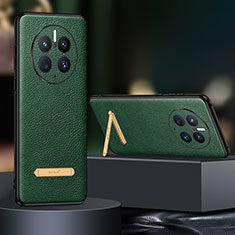 Coque Luxe Cuir Housse Etui LD2 pour Huawei Mate 50 Pro Vert