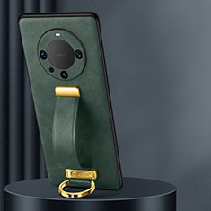 Coque Luxe Cuir Housse Etui LD2 pour Huawei Mate 60 Pro Vert