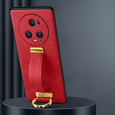 Coque Luxe Cuir Housse Etui LD3 pour Huawei Honor Magic5 Pro 5G Rouge