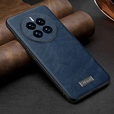 Coque Luxe Cuir Housse Etui LD3 pour Huawei Mate 50 Bleu