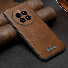 Coque Luxe Cuir Housse Etui LD3 pour Huawei Mate 50E Marron