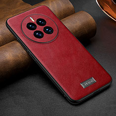 Coque Luxe Cuir Housse Etui LD3 pour Huawei Mate 50E Rouge