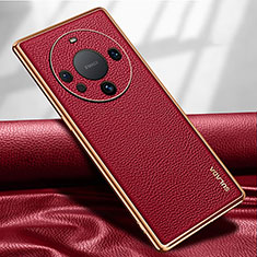 Coque Luxe Cuir Housse Etui LD3 pour Huawei Mate 60 Pro+ Plus Rouge