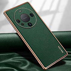 Coque Luxe Cuir Housse Etui LD3 pour Huawei Mate 60 Pro+ Plus Vert