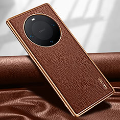 Coque Luxe Cuir Housse Etui LD4 pour Huawei Mate 60 Pro+ Plus Marron