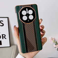 Coque Luxe Cuir Housse Etui LF1 pour Huawei Mate 50 RS Vert