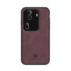Coque Luxe Cuir Housse Etui LS1 pour Oppo Reno11 Pro 5G Rouge