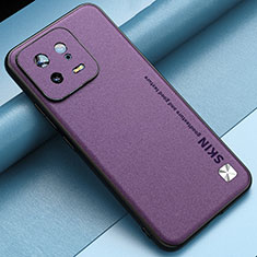 Coque Luxe Cuir Housse Etui LS2 pour Xiaomi Mi 13 5G Violet