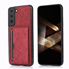 Coque Luxe Cuir Housse Etui M03T pour Samsung Galaxy S24 5G Rouge