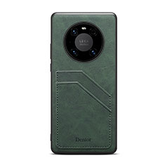 Coque Luxe Cuir Housse Etui MT3 pour Huawei Mate 50 Pro Vert