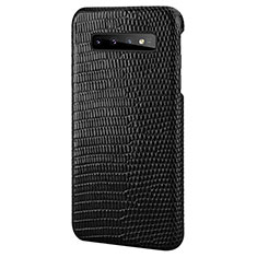 Coque Luxe Cuir Housse Etui P02 pour Samsung Galaxy S10 Noir