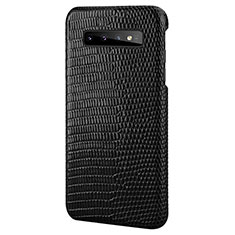 Coque Luxe Cuir Housse Etui P02 pour Samsung Galaxy S10e Noir