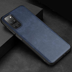 Coque Luxe Cuir Housse Etui pour Huawei Honor Play4 Pro 5G Bleu