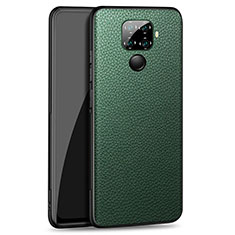 Coque Luxe Cuir Housse Etui pour Huawei Nova 5i Pro Vert