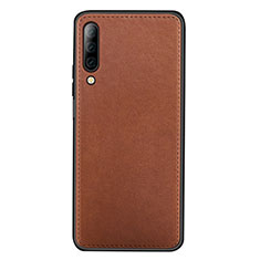 Coque Luxe Cuir Housse Etui pour Huawei Y9s Marron