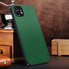 Coque Luxe Cuir Housse Etui pour Nothing Phone 1 Vert