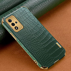 Coque Luxe Cuir Housse Etui pour Oppo A93s 5G Vert