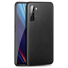 Coque Luxe Cuir Housse Etui pour Realme X2 Noir