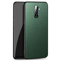 Coque Luxe Cuir Housse Etui pour Realme X2 Pro Vert