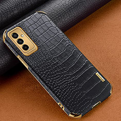 Coque Luxe Cuir Housse Etui pour Samsung Galaxy F23 5G Noir