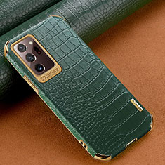 Coque Luxe Cuir Housse Etui pour Samsung Galaxy Note 20 Ultra 5G Vert