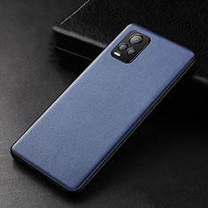 Coque Luxe Cuir Housse Etui pour Vivo V20 Pro 5G Bleu