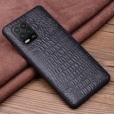 Coque Luxe Cuir Housse Etui pour Xiaomi Mi 10 Lite Noir