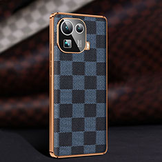 Coque Luxe Cuir Housse Etui pour Xiaomi Mi 11 Pro 5G Bleu