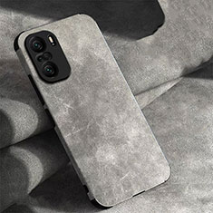 Coque Luxe Cuir Housse Etui pour Xiaomi Mi 11i 5G Gris