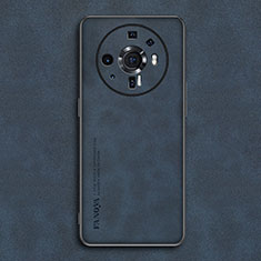 Coque Luxe Cuir Housse Etui pour Xiaomi Mi 12 Ultra 5G Bleu