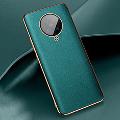 Coque Luxe Cuir Housse Etui pour Xiaomi Poco F2 Pro Vert