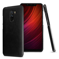 Coque Luxe Cuir Housse Etui pour Xiaomi Pocophone F1 Noir