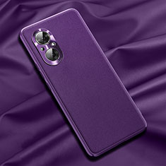 Coque Luxe Cuir Housse Etui QK1 pour Huawei Honor 50 SE 5G Violet