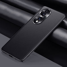 Coque Luxe Cuir Housse Etui QK1 pour Huawei Honor 70 5G Noir